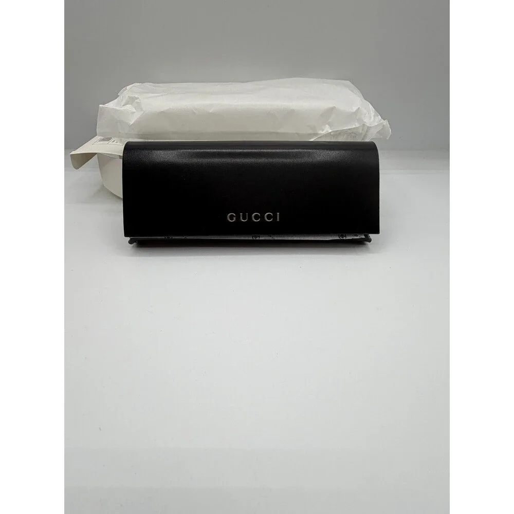 Gucci Eyeglasses Sunglasses Case Box w/ Cloth Authentic Black EUC Set New